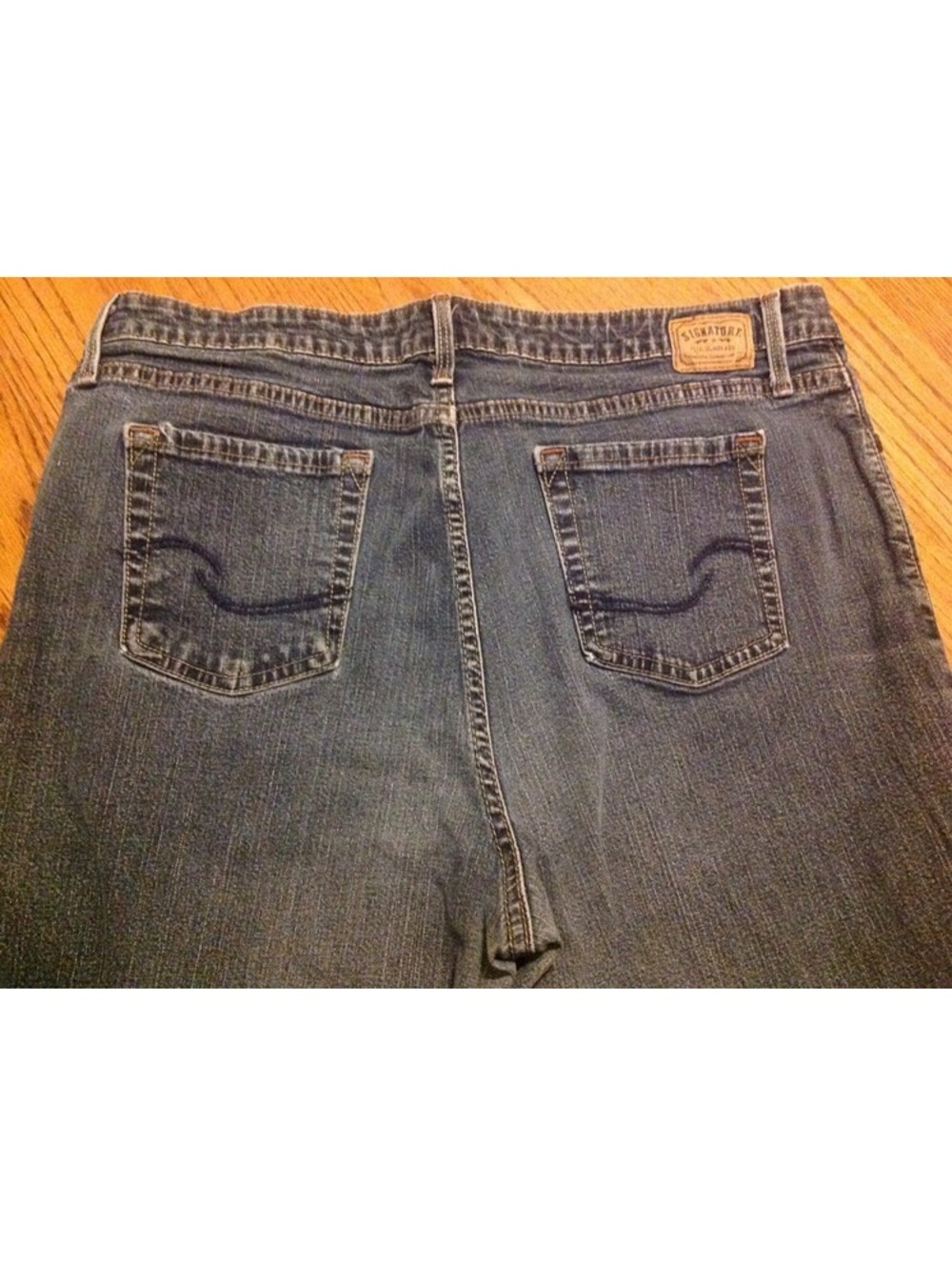 Levis Signature Women's Denim Blue Jeans Misses size 18 M 35x29 #50